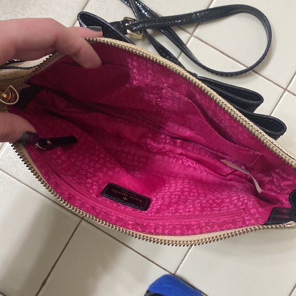 Kate Spaded black and white striped purse - Picture 4 of 7